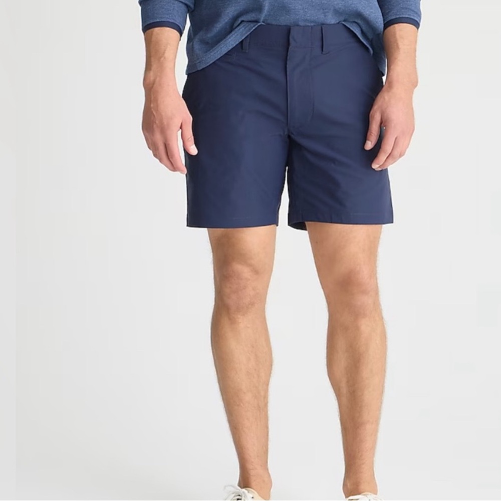 J. Crew Navy Blue Tech Short 30W 7” L